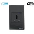 Thiết bị smarthome - Ổ cắm điện thông minh wifi Azura AUS-SK01 black