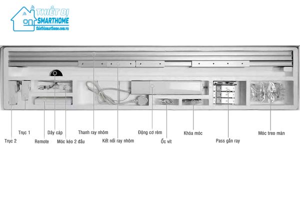 Thietbismarthome.com.vn - Động cơ rèm cửa tự động Wifi 2