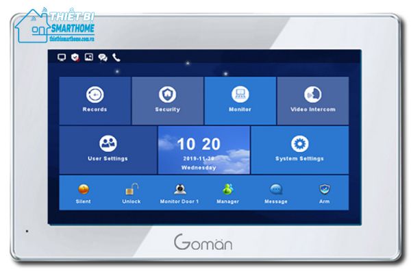 Thietbismarthome.com.vn-Chuông cửa màn hình thông minh Goman
