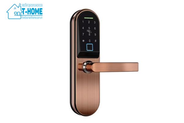 Thiết Bị Smarthome - Khóa cửa thông minh 5 IN 1 Laffer LX06 - gold